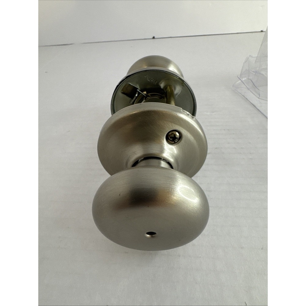 Kwikset Juno Satin Nickel Bed/Bath Privacy Door Knob‎ w/Lock 97300-829